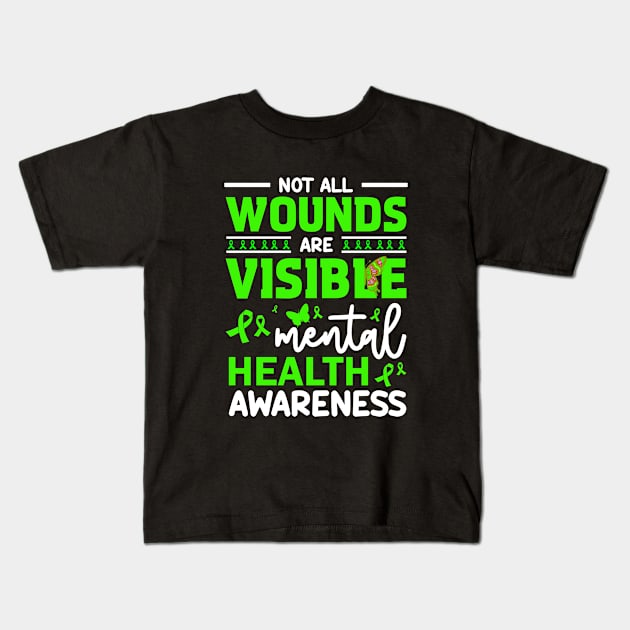 Mental Health Matters End The Stigma Psychology Therapy Kids T-Shirt by woormle